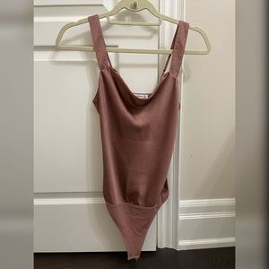 Abercrombie wide strap cowl neck cami bodysuit NWOT